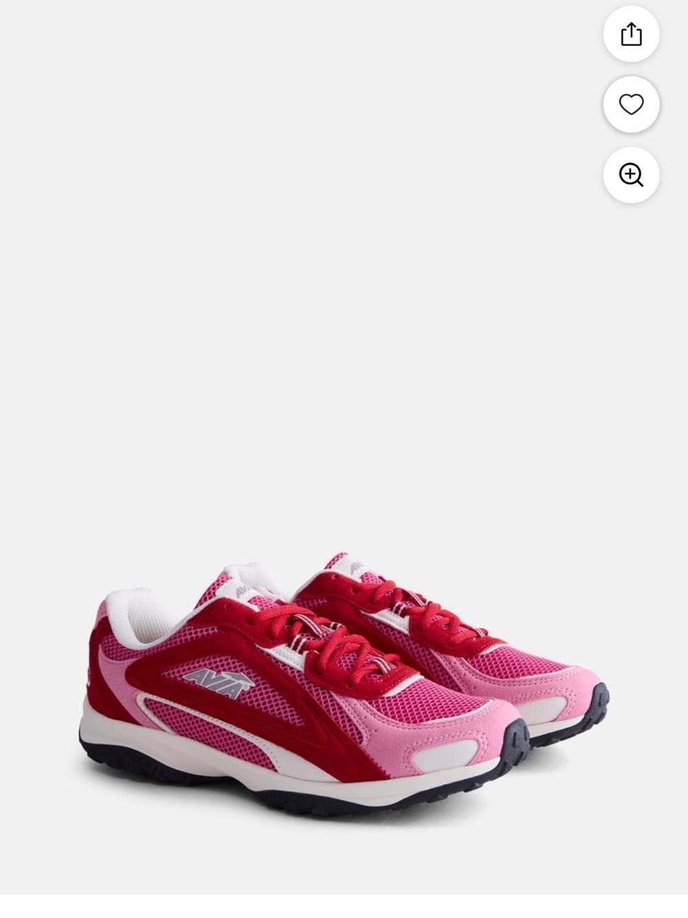 Pink & Red Mesh Athletic AVIA Sneaker - Picture 2 of 5